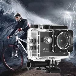 Ultra HD 4K Action Camera 30fps/170D Underwater Helmet Waterproof 2.0-inch Screen WiFi Remote Control Sports go Video Camera Pro