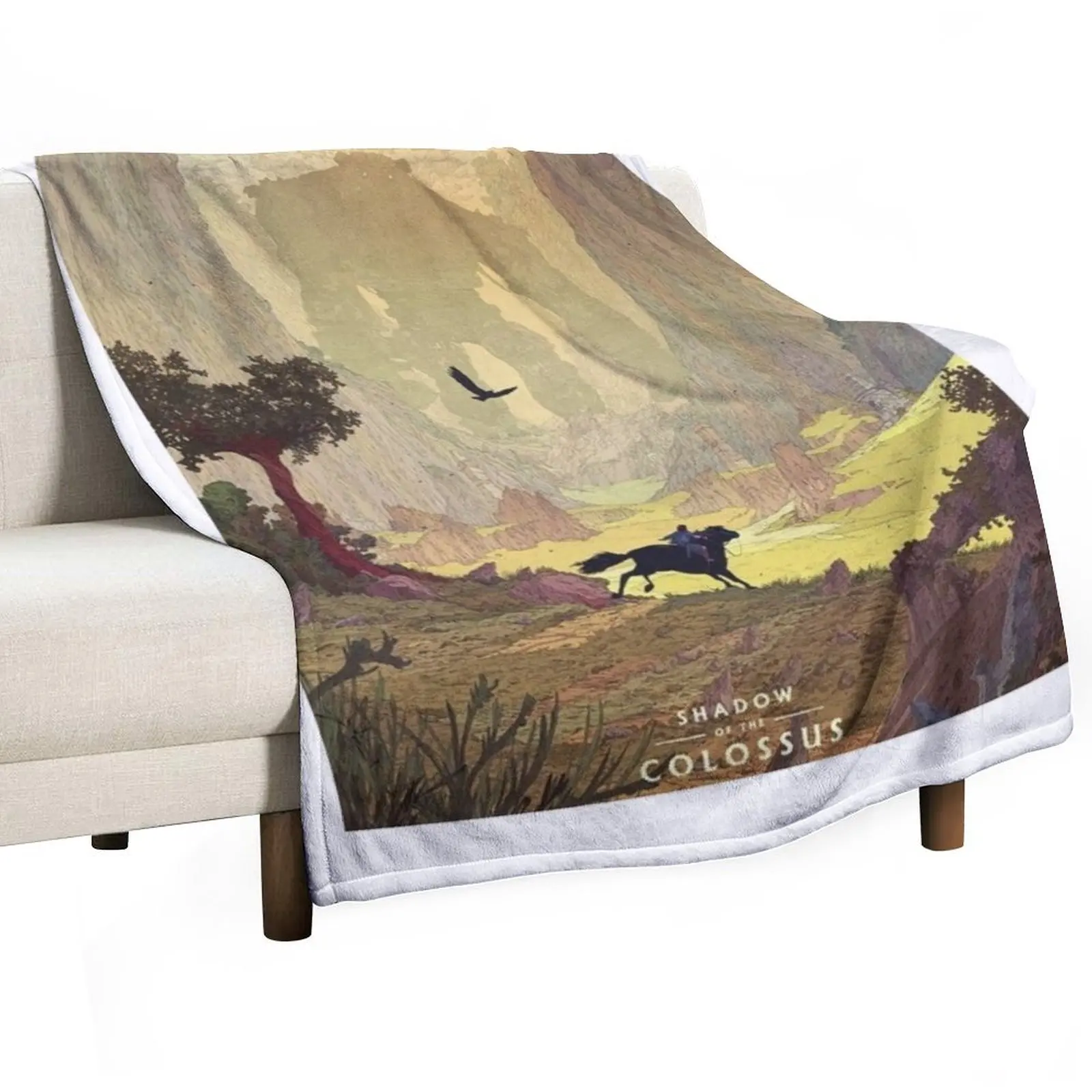 

Shadow Of The Colossus Throw Blanket Anti Shedding Soft Fuzzy Blanket for Home