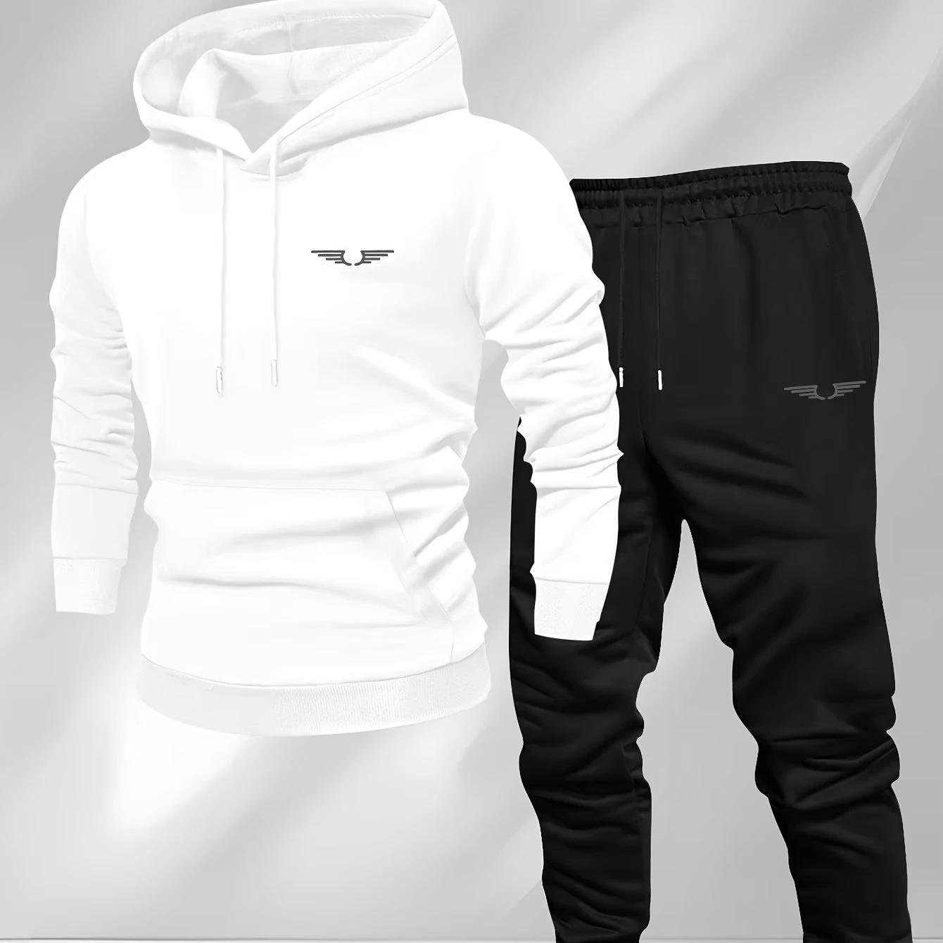 2026 Winter Luxury Oversized Pullover Hoodie Sets Fleece Men Women Hooded Tracksuit Casual Sweatshirt Sweatpants 2 Piece Set view 2