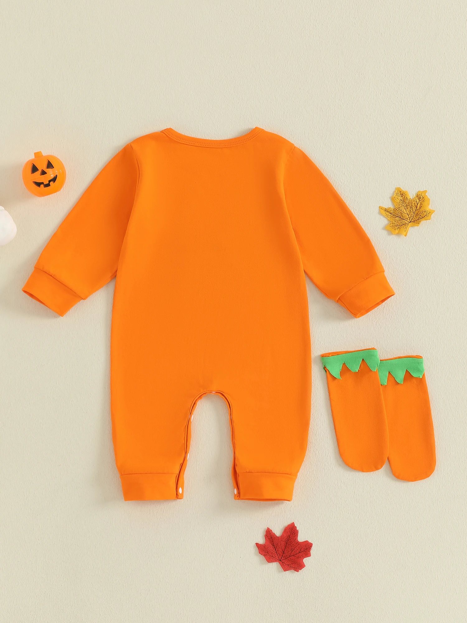 

Infant Halloween Costume Cozy Long Sleeve Grimace Bodysuit with Matching Socks for Baby Boys and Girls