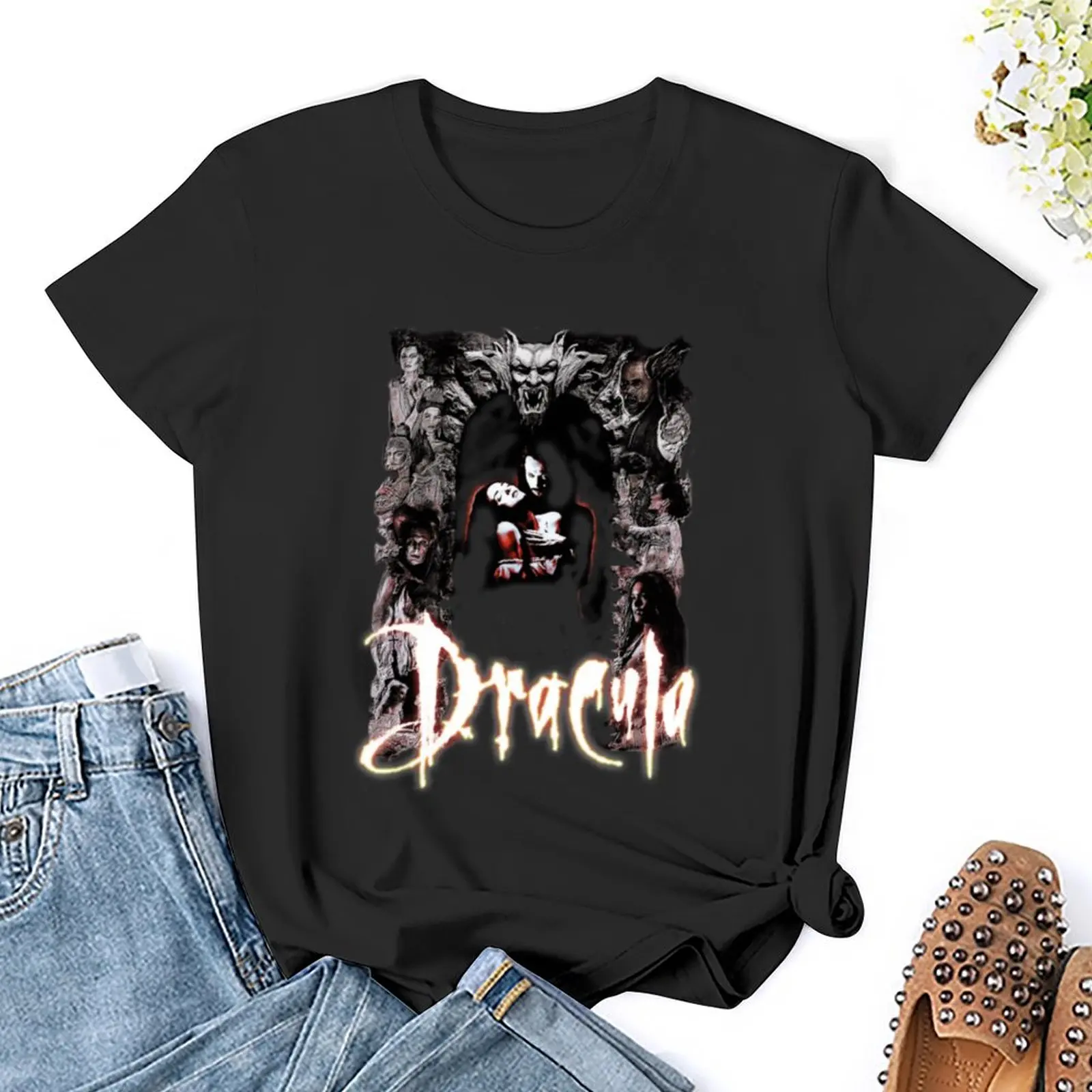 Bram Stoker&x27;s Dracula Classic . T-Shirt vintage graphics lady clothes Blouse t-shirt dress for Women plus size sexy