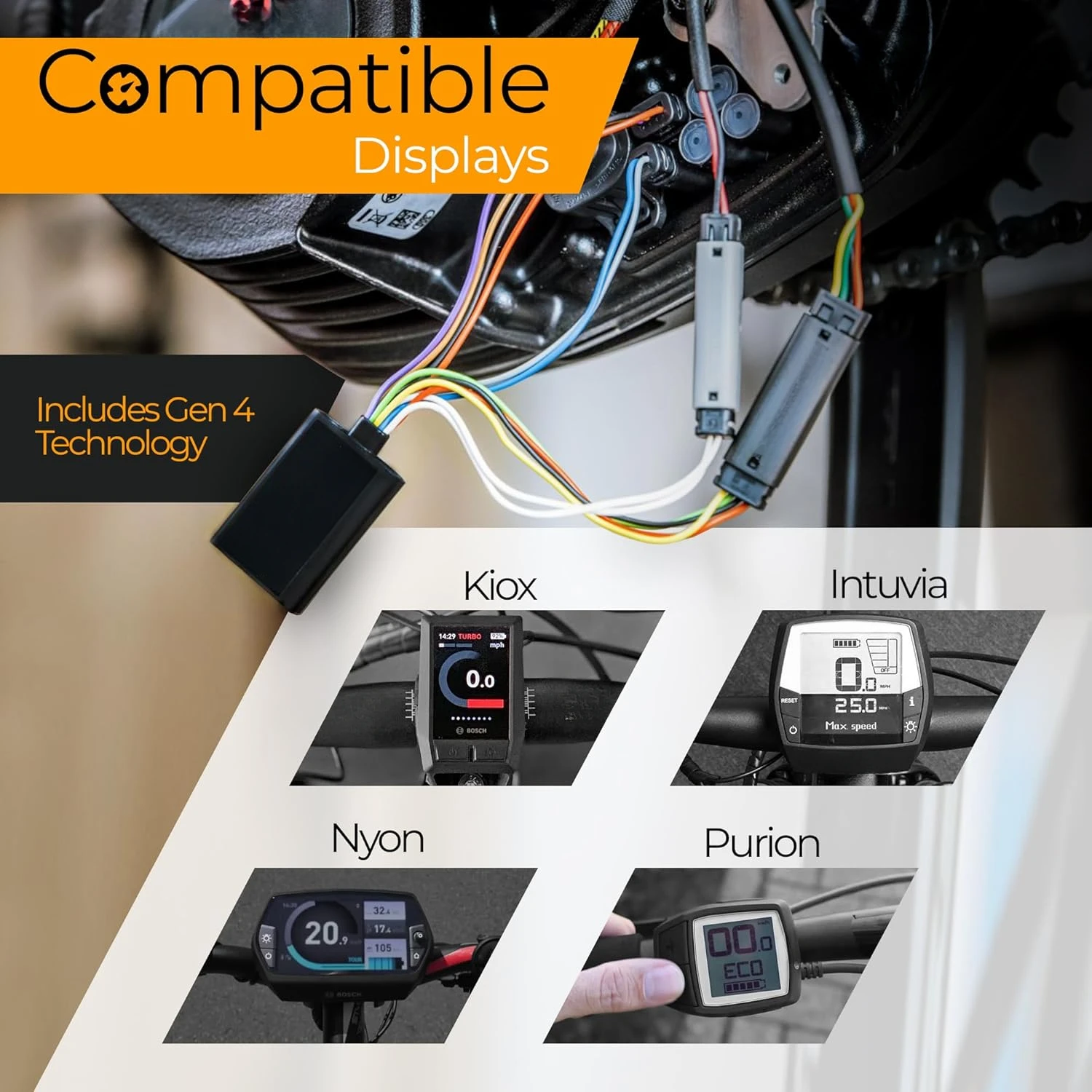 3.0 Compatible with Tuning kit Suitable Compatible with e-Bikes with Motors 2017-2024 / Speed Limit Unlocked