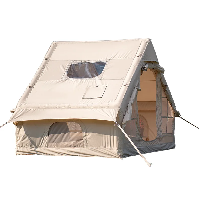 Outdoor inflatable tent camping house cotton camp ridge tent large space