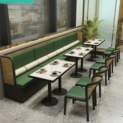 Modern Designs Cheap Coffee Shop Light Luxury Booths Seat High Back Sofa Sets Cafe Bench Seating Fast Food Restaurant Furniture