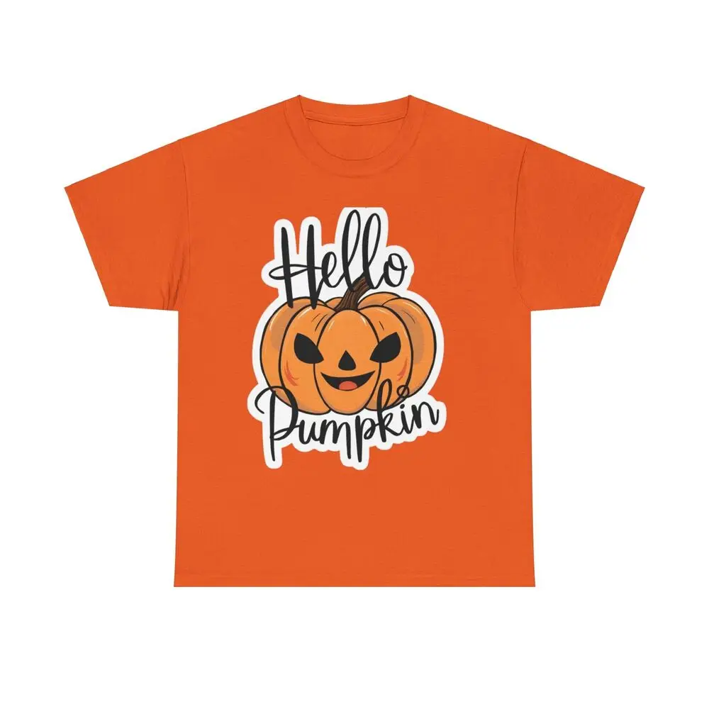 

Halloween Hello Pumpkin Unisex T-shirts Luxury brand vintage oversized