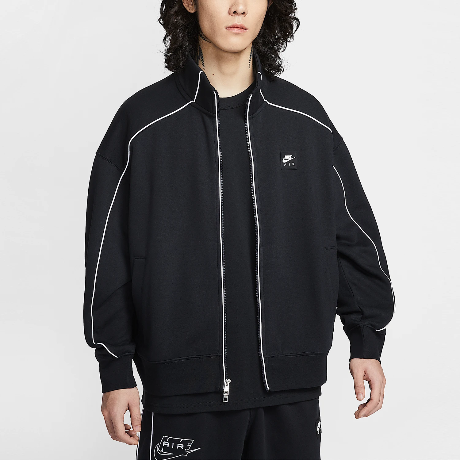 

Оригинальная мужская плюшевая спортивная куртка Nike Air свободного кроя, модная куртка IF1263-010
