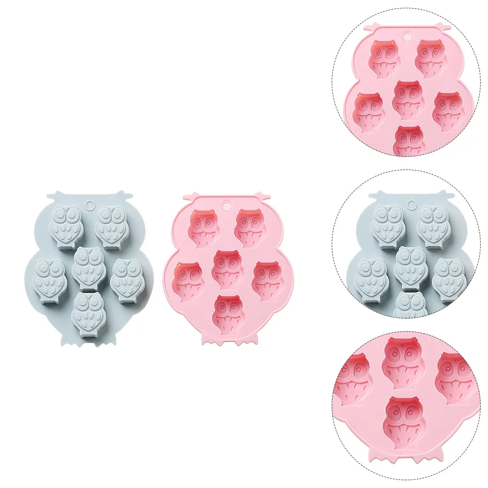 

2pcs Owl Mold Cake Baking Kitchen Supply Diy Chocolate Candy Ice Diy Chocolate Mold Cream Mould Biscuit Ice Cube Tray