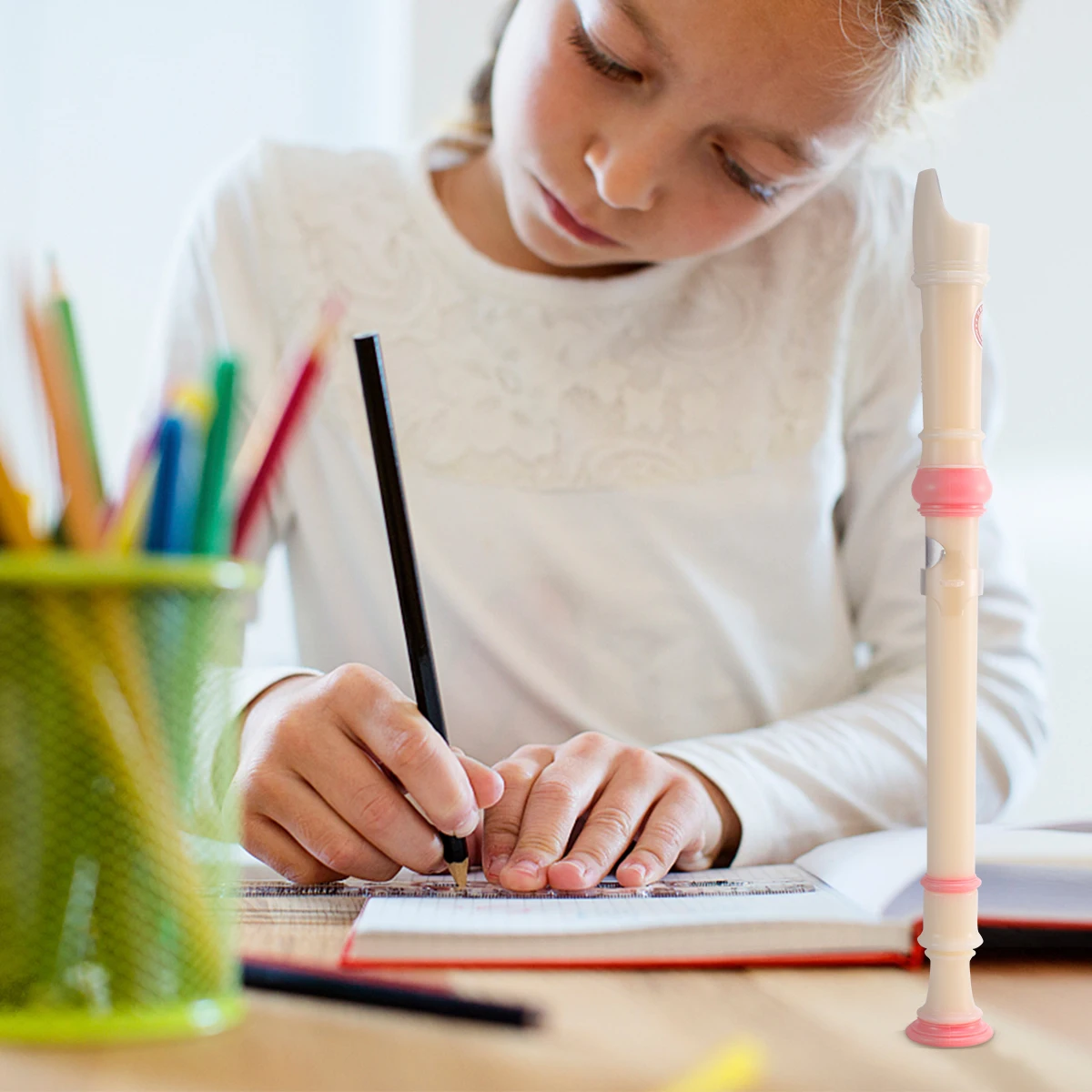 

Beginner's Lithophone Students Clarinet 6-Hole Flute Music Playing Wind Instruments