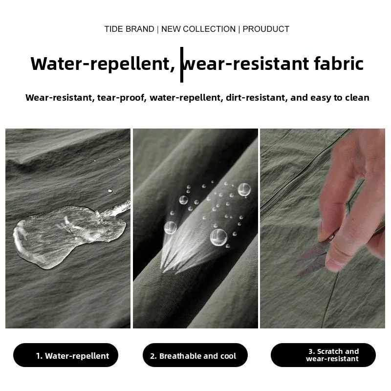 

Spring Autumn Men's Lightweight Single Layer Jaet No Cap Stand Collar Casual Sportswear Outdoor ort Coat Breathable Long ...