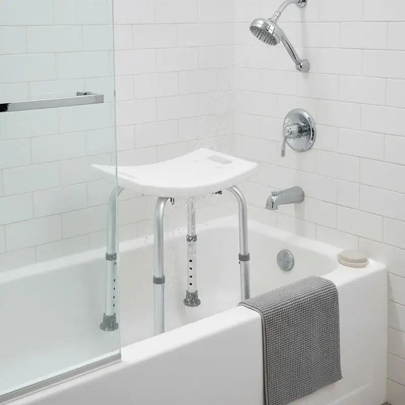 Taburetesilla de ducha ajustable en altura