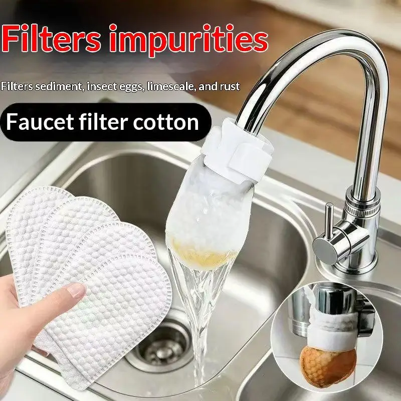 Nylon Mesh Water Filter Bag For Faucet Rust Impurity Removal Kitchen Bathroom Sink Purification Accessories