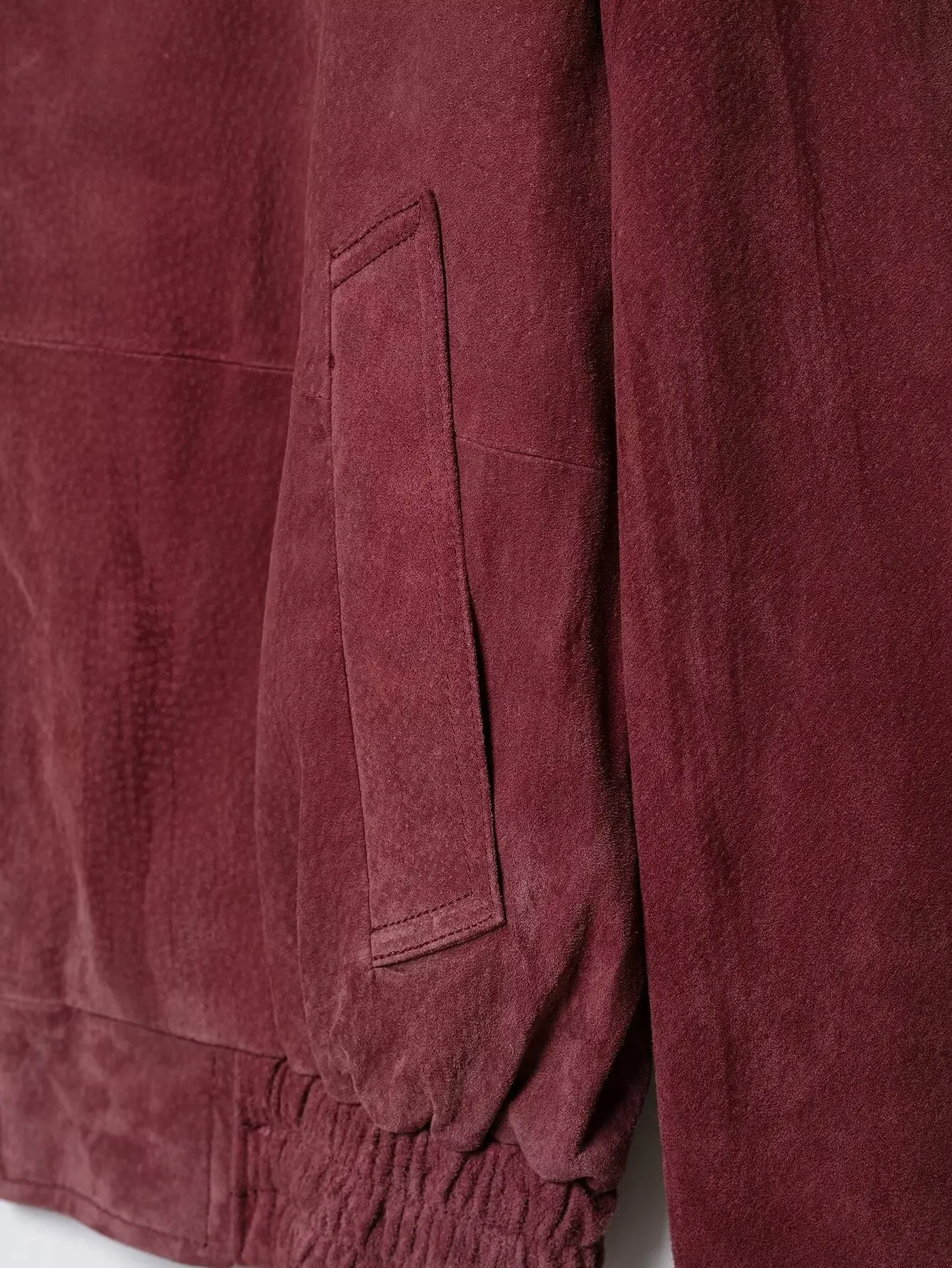Damen Vintage Kurze Herbst-Winter-Wildlederjacke, Damenmantel, Lockerer Stehkragen, Outfits, Mäntel, Streetwear, Oberbekleidung, Jacke für Frauen – Detail 8