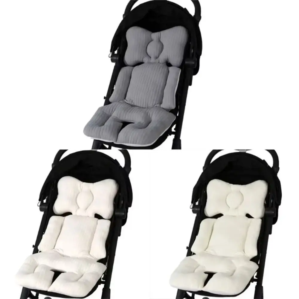 Comfortable Stroller Cotton Cushion Quilted Double-sided Stroller Seat Cushion Breathable Thickened Seat Cushion