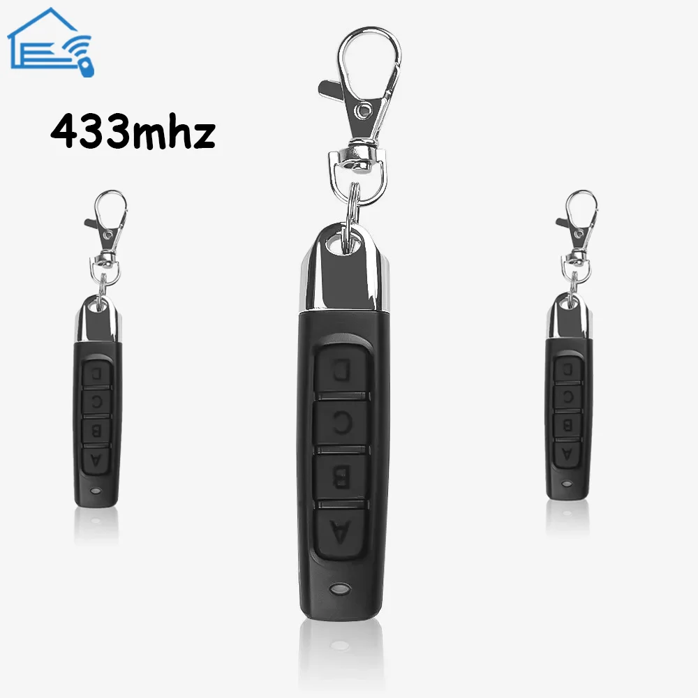 50PCS 433mhz Remote Control Duplicator Universal Remote key Copy Clone Replacement Garage Door Keychain RF 433Mhz Transmitter