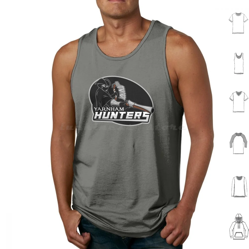 Yarnham Hunters ( For Dark Shirts ) Tank Tops Vest Sleeveless Bloodborne Hunter Dark Souls Sekiro Yarnham Yarnham Hunters