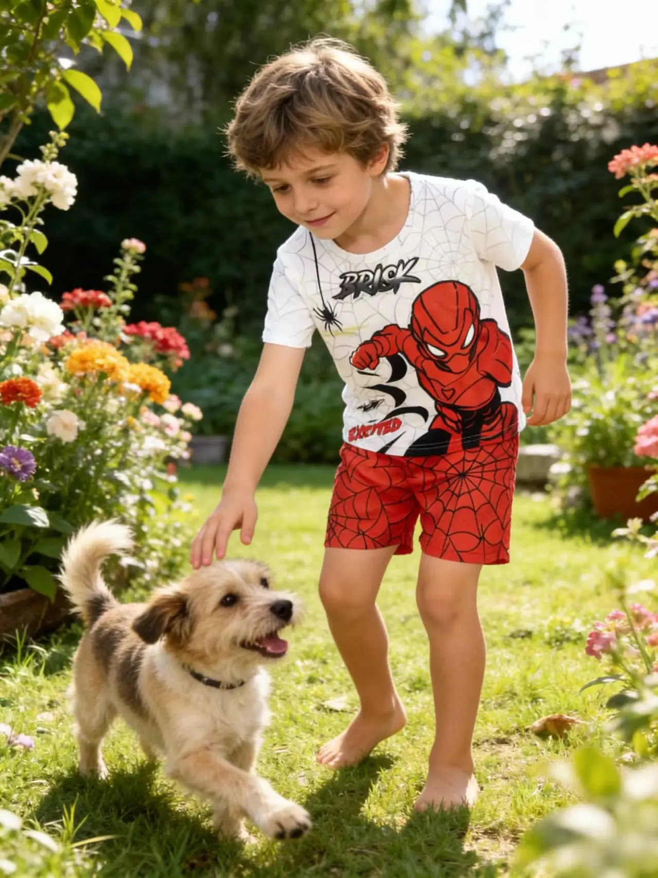 

Комплект из футболки и шорт с короткими рукавами и шортами для мальчиков, детская хлопковая повседневная одежда с героями мультфильмов, детская летняя одежда