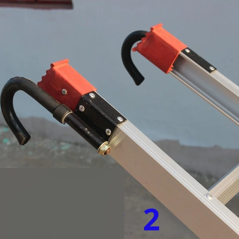 Straight Ladder Hooks Up And Down Hooks Anti Slip Rotating Hooks Aluminum Alloy Accessories