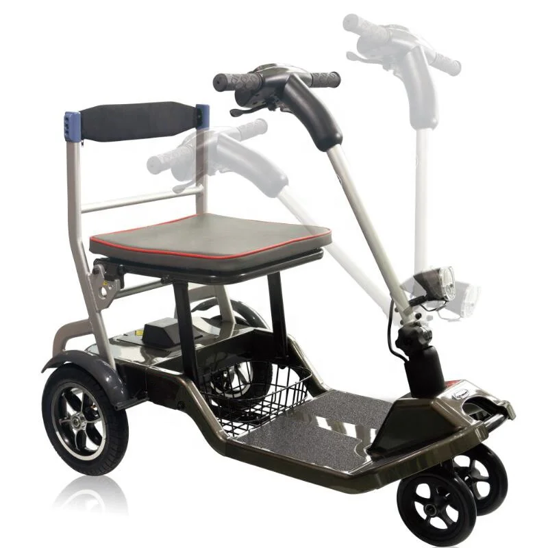 

Modern Fashion Electric Folding Scooter, Lightweight Mobility Scooters Wheelchair 4 Wheel Only 19kgs Used Immediately