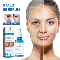 Jaysuing Serum z kwasem hialuronowym Anti-Aging preparat przeciwzmarszczkowy nawilżający zmniejszyć pory znikną cienkie linie wybielanie skóry B5 Serum do twarzy