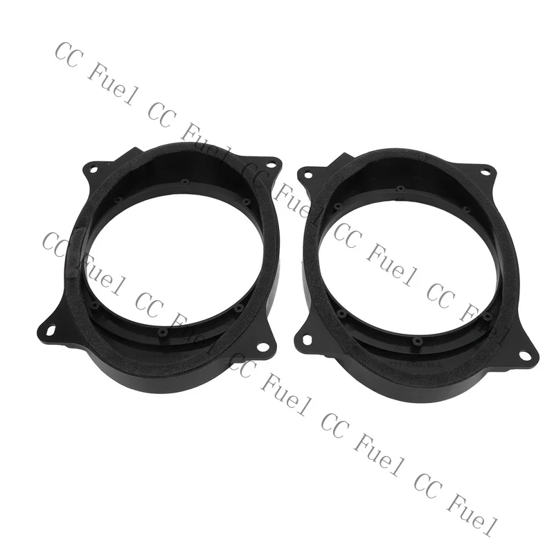 C+ 2pcs 6.5inch Black Door Speaker Adapter Spacer Rings For Levin HXAW 5