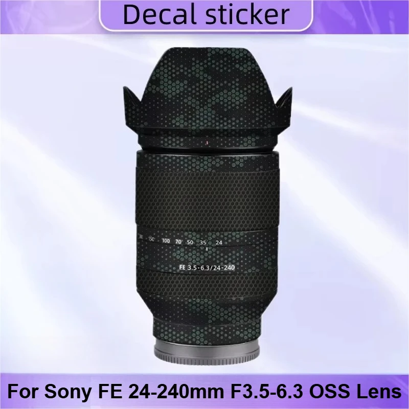 

Защитная виниловая пленка-наклейка для объектива Sony FE 24-240mm F3.5-6.3 OSS, защитное покрытие для корпуса объектива SONY SEL24240