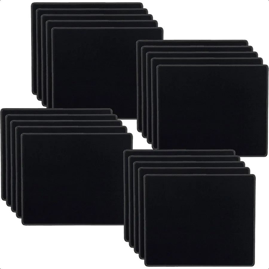 

20 Pack 2mm Mouse Pad with Stitched Edges NonSlip Rubber Base PremiumTextured and Waterproof Mousepads Bulk Mouse Pad Multipack