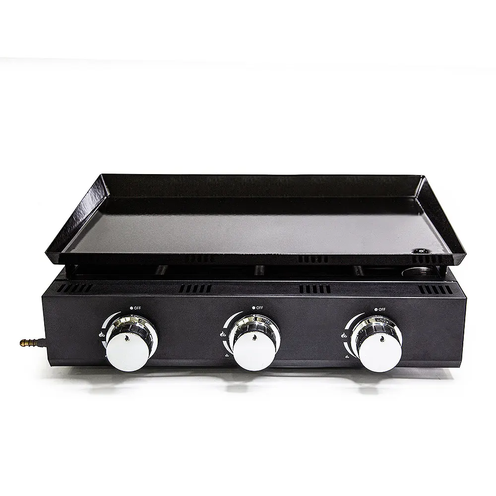 3 Burner Gas/ Electric Cooker With Oven Commercial 3 Burner Gas Stove Oven Grill Griddle