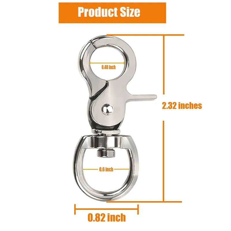 

Trigger Snap Hooks Metal Clasps Lanyard Clips Trigger Snaps For Pet Cage Key Chains