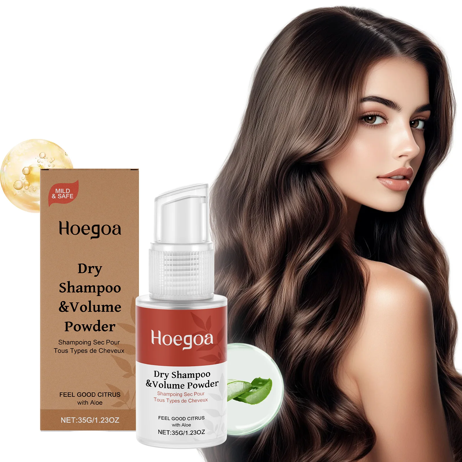 Dry Shampoo Removes Grease and Odor Hair Grease Care Increases Hair Softness and Luster Improves Hair Quality Hair Spray
