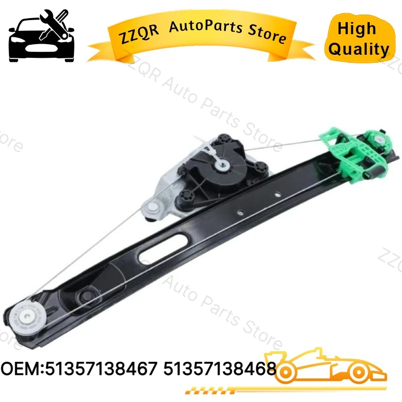 51357138467 51357138468 Back Door Power Window Regulator Without Motor For BMW E87 1 Series 2003-2011