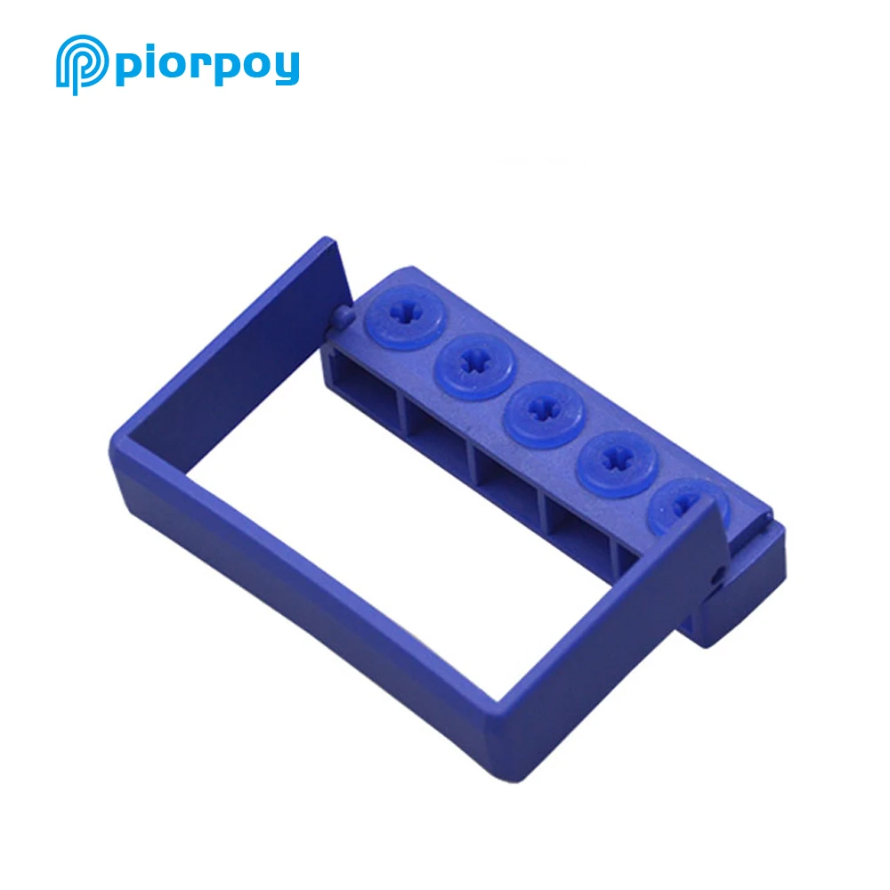 PIORPOY 5 Holes Dental Ultrasonic Scaler Tips Holder Disinfection Storage Case Dentistry Drills Organizers Box Odontologia Tools