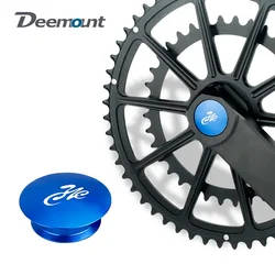 Deemount Dust Cover Cap for One-piece Hollow Crankset W/ 18/20mm Dia. Seals CNC-machined Alloy Crank Screw Mtb Road Bike Fitting