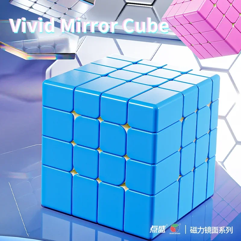 Diansheng 4x4 Specchio Sfera Nucleo Cubo Magico Magico Velocità Cubo Agitarsi Giocattoli DianSheng Specchio 4x4 Cubo Magico Puzzle
