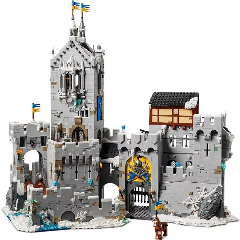 

DIY Building house model mountain fortress Black Hawk Castle boys difficult moc assembling building blocks children toyS
