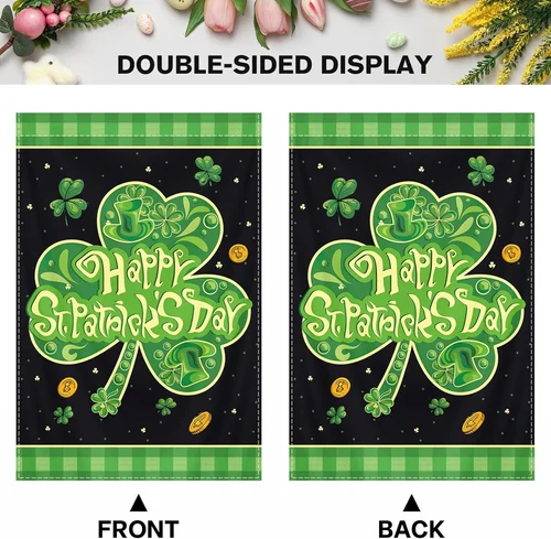 Happy St. Patrick'S Garden Flag 12X18 Inch（30X45Cm) for Moderate Outdoor Indoor, OOV IIC