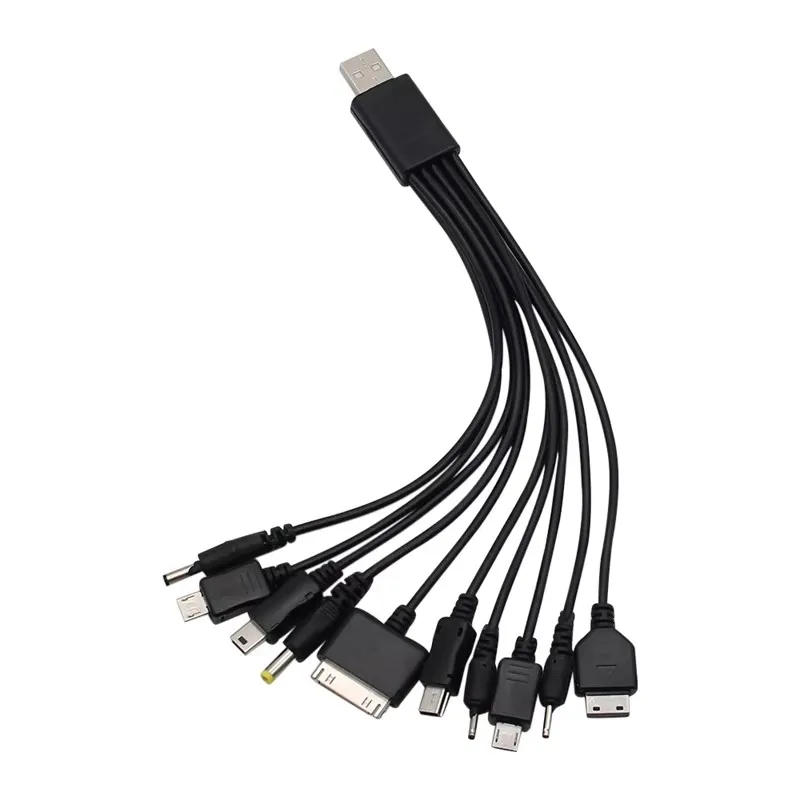 10 In 1 Multi-Function USB Cable Universal Phone Charging Cable Multi-ports Charging Cable Cord For Samsung Nokia Phone Charger