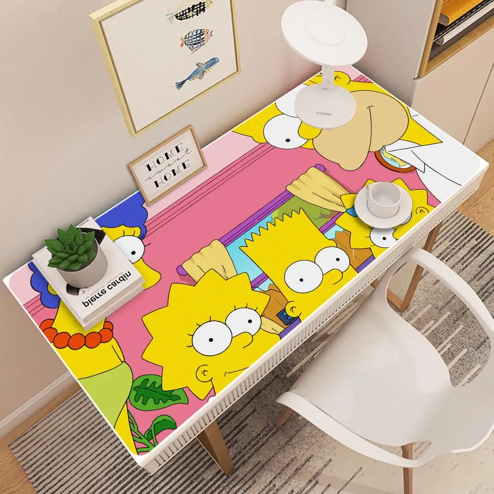 Disney Funny Family Simpsons Mousepad 90x40cm Big Keyboard Mat Table Mat Students Gamer Desktop Mousepad Gaming Mouse Pad