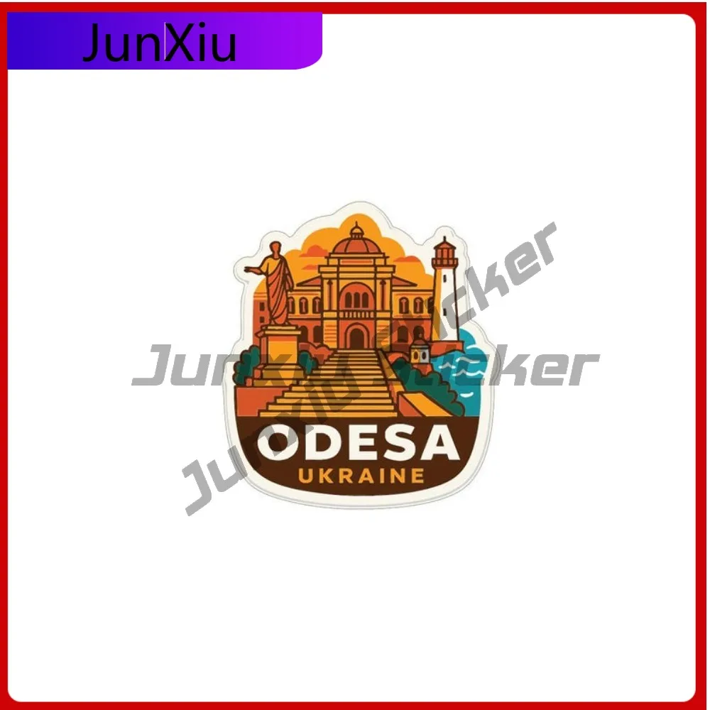 

Odesa Ukraine City Vacation Sticker Guitar Motorcycle Helmet Pickup Car Body Cover Scratches Vinyl Decal Laptop Stickers For Rv