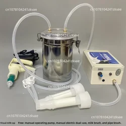 Cow and sheep milking machine, milk pumping and suction machine, arterial flushing, small and portable milking device