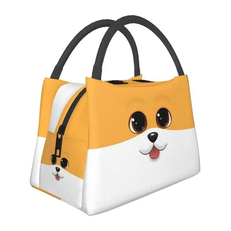 

Cute Corgi Puppy Insulated Lunch Bags for Women Resuable Pembroke Welsh Corgi Dog Thermal Cooler Bento Box Beach Camping Travel