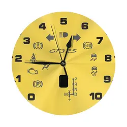GT3 RS Gauge Wall Clock Room Decoration Clock Must-have Ornament Round