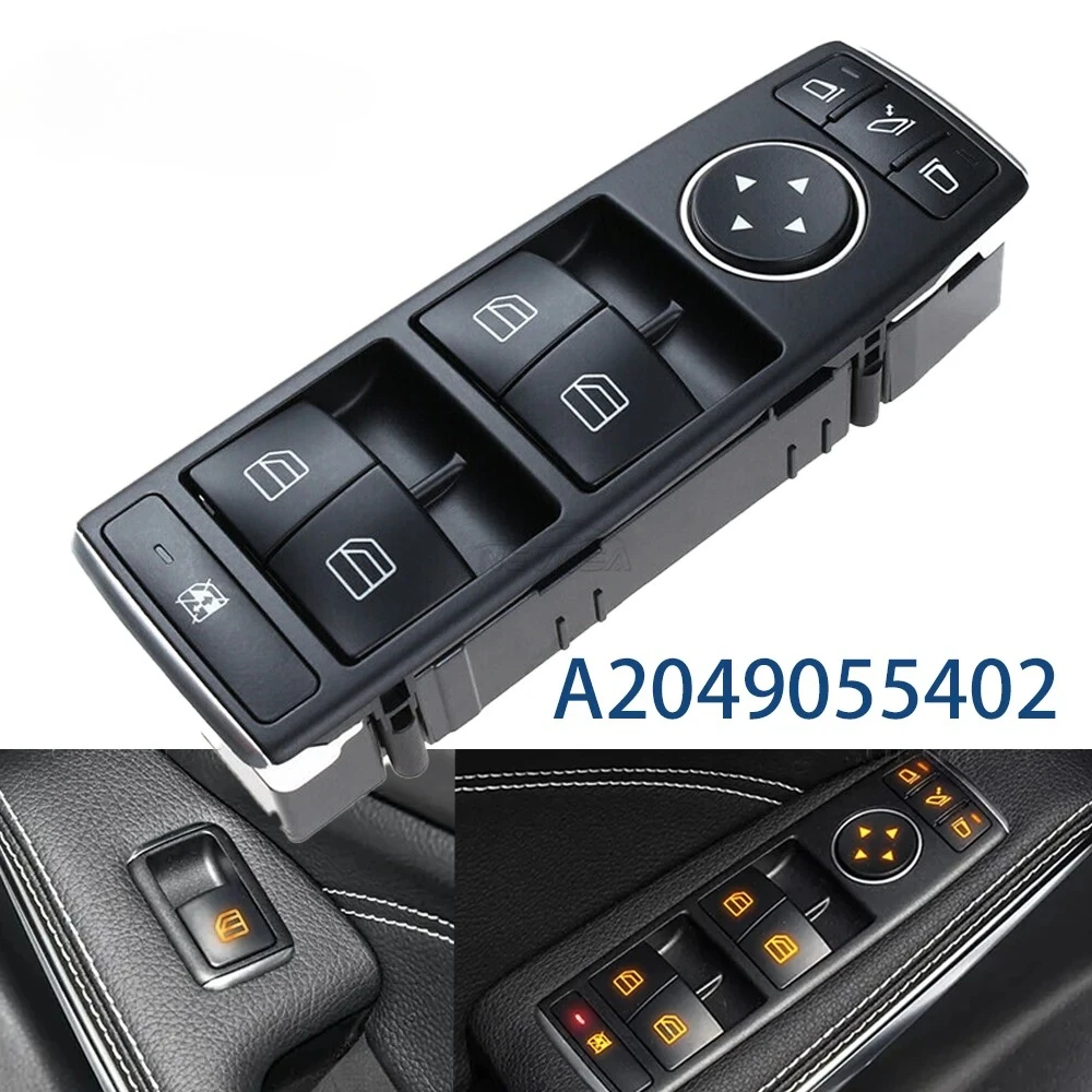 

LHD Left Hand Drive Window Switch A2049055302 for Mercedes Benz W204 W212 W176 W156 X204 C E Class A2049055402 2049058202 NEVOSA