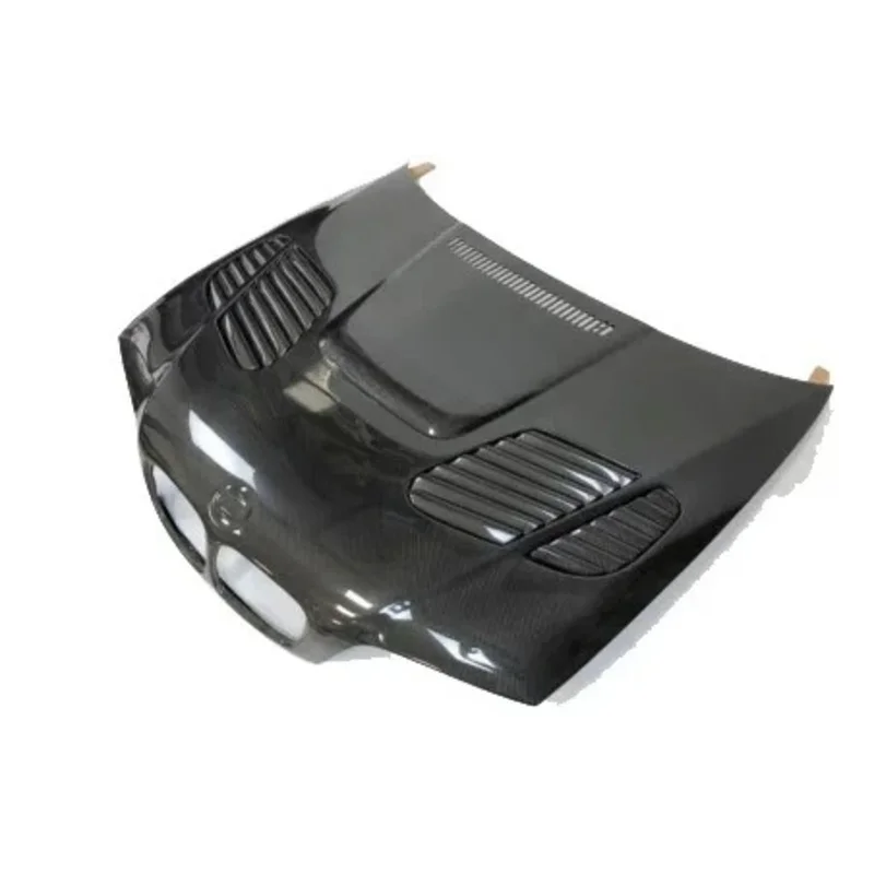 For BMW E46 Coupe 3 Series: Premium E46 M3 Carbon Fiber Front Engine Hood GTR Carbon Fit - view 2