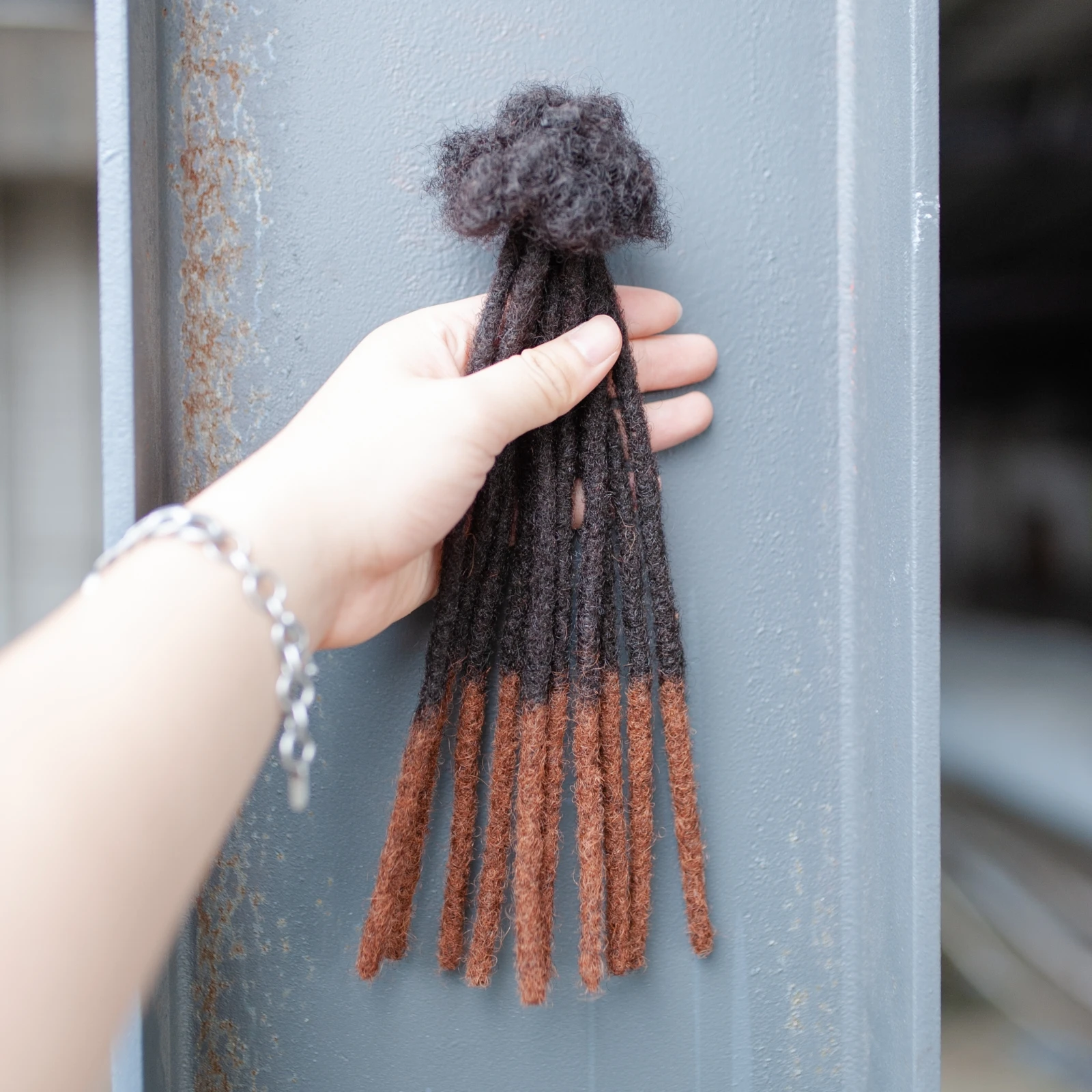 10 بوصة الشعر البشري Dreadlock ملحقات 10 الجذر/حزمة الفزع الهبي أومبير Loc ملحقات الريغي نمط الكروشيه الشعر للنساء الرجال