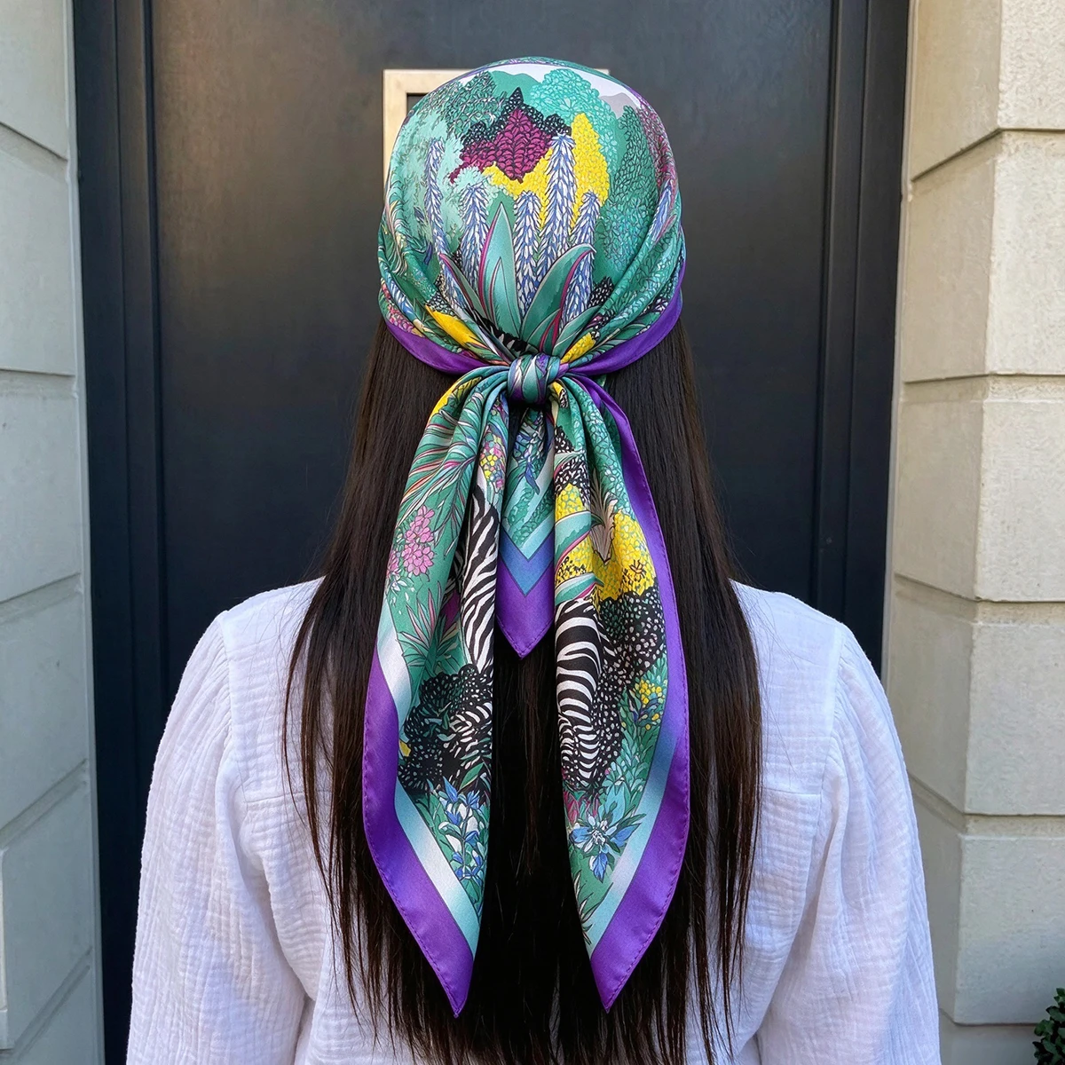 Luxury 90cm Square Scarf Twill - огляд і ціна Silk Scarf Square