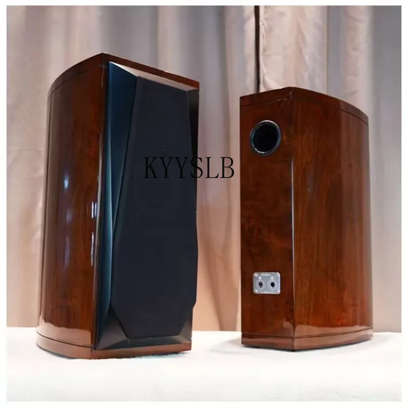 KYYSLB tablero de densidad 6,5 pulgadas 8 pulgadas cintura tambor árbol tumor chapa de madera altavoz curvo HiFi de tres vías pintura de piano