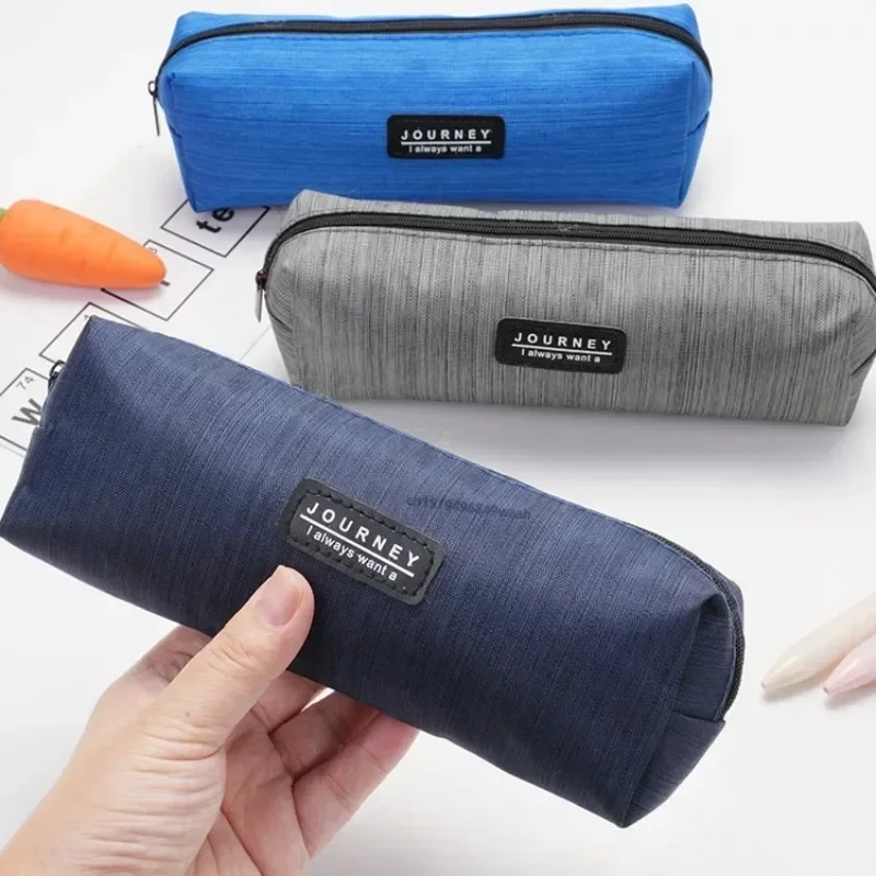 1 шт., сумка-карандаш, большой вместительный чехол для ручек, коробка для хранения, простой стиль унисекс, школьные принадлежности, аксессуары, канцелярские принадлежности