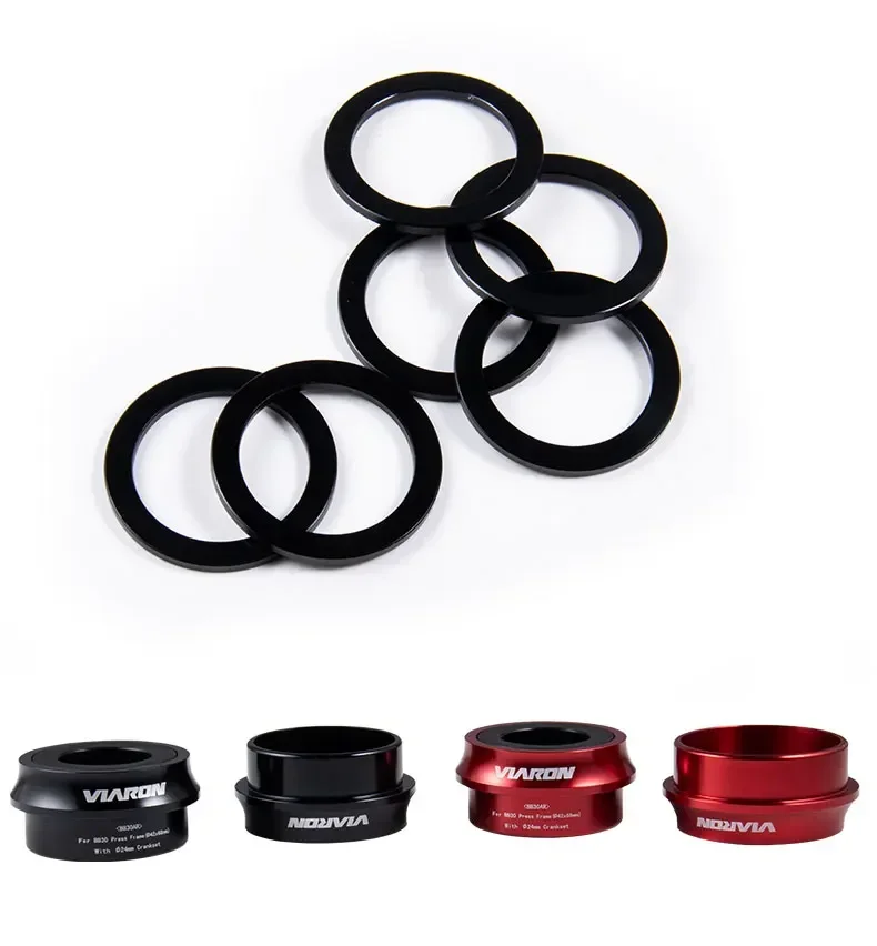 VIARON MTB Bottom Brackets Sealed Bearing BB30AR/ PF30R Mountain Road Bicycle press-fit Central Shaft to 24mm SHIMANO discs