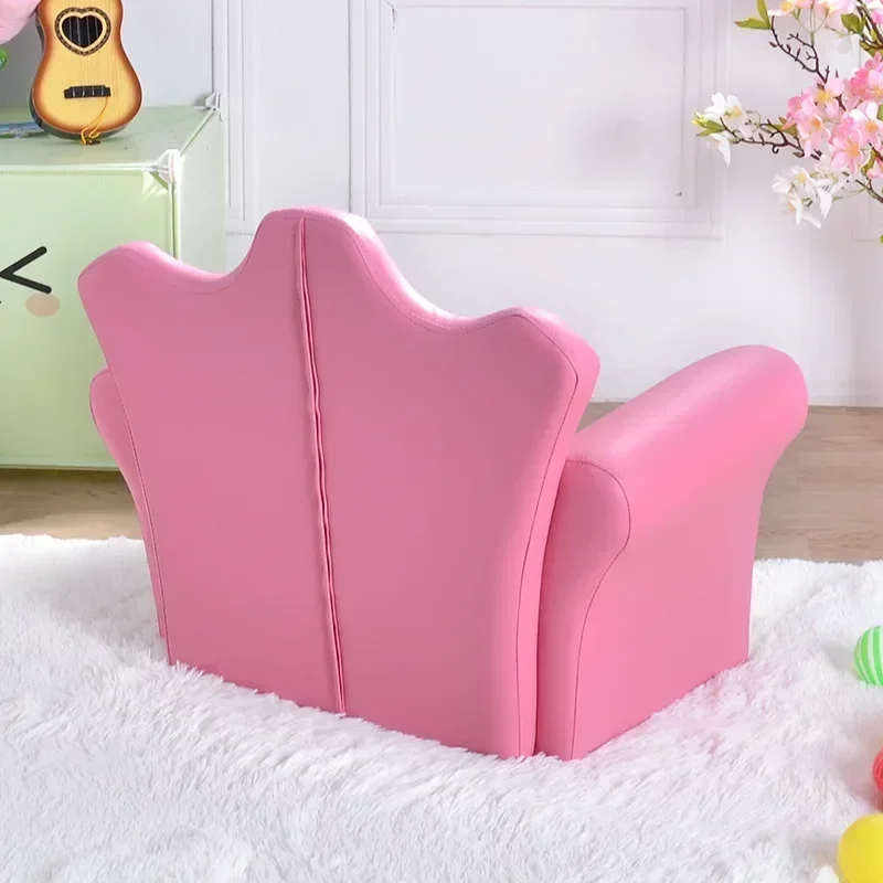 supplier-of-children's-furniture-sofas-korean-style-crown-pull-buckle-combination-sofa-fashionable-footstool