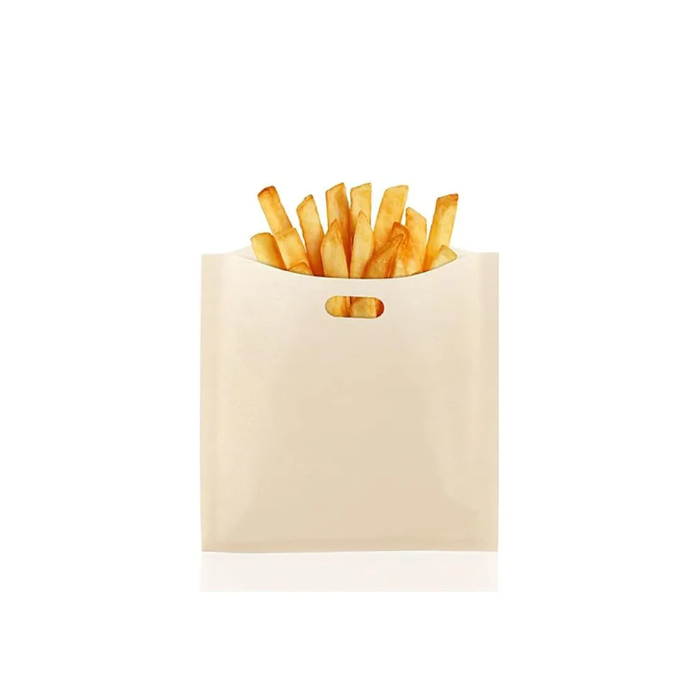 

1PC Polyester Reusable Toaster Bag Snack Organizer Microwave Heating Sandwich Bags Reusable Baking Sheets Microwave Bags